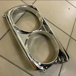 Реставрация накладки фар хромом